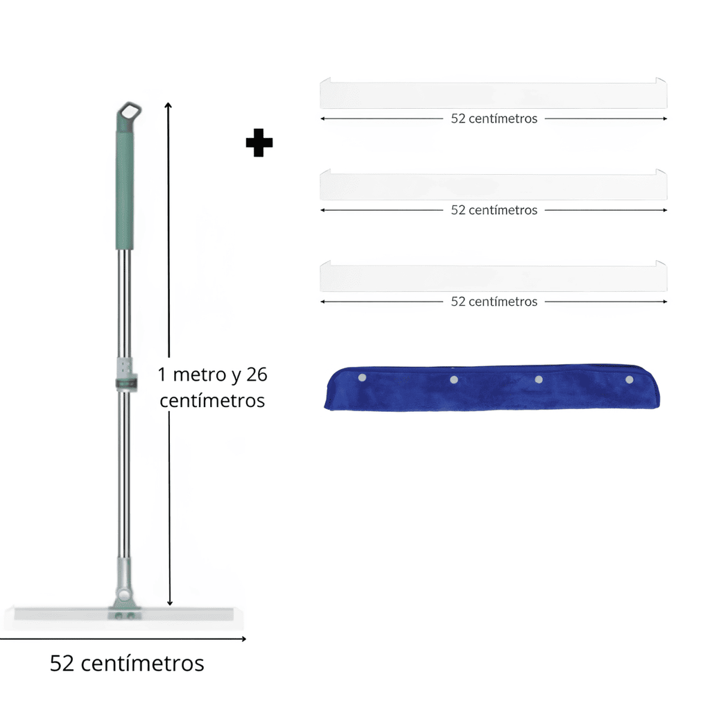 Jalador de agua de silicona 180° para limpieza fácil
