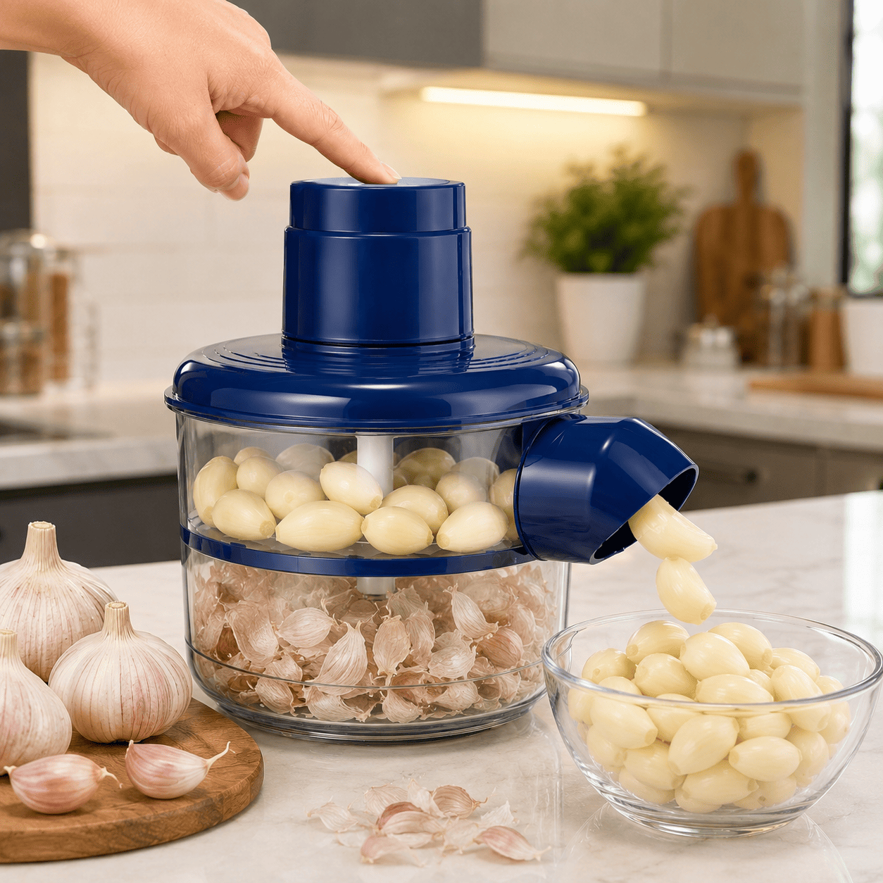 Pelador automático eléctrico de frutas, vegetales y verduras