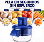 Pelador automático eléctrico de frutas, vegetales y verduras