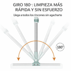 Jalador de agua de silicona 180° para limpieza fácil
