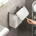 Bote de basura de pared ahorra espacio y multifuncional