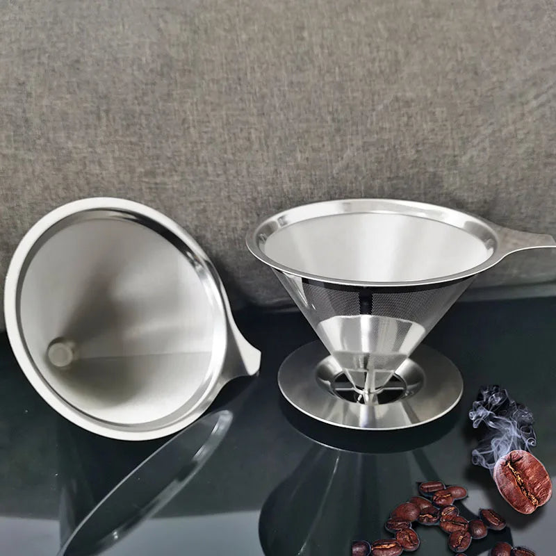 Filtro de café portátil de acero inoxidable reutilizable
