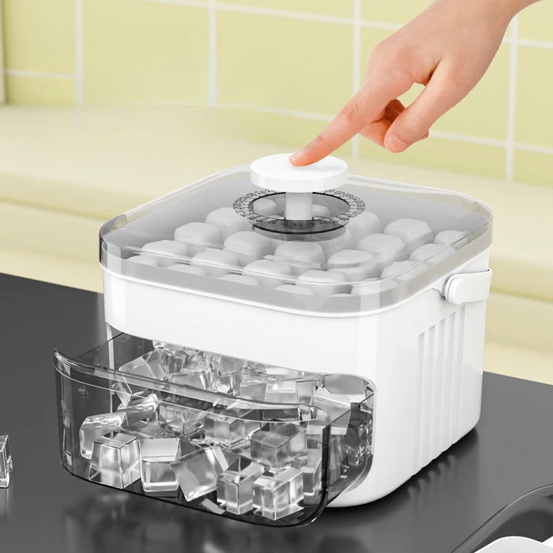 Molde de hielo con almacenamiento de gran capacidad
