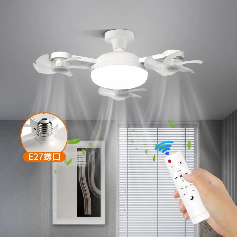 Ventilador de techo con luz LED potente
