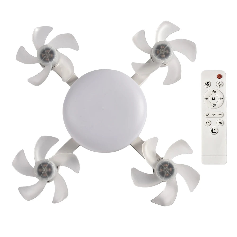 Ventilador de techo con luz LED potente