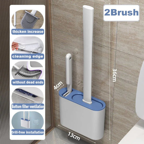 Cepillo de baño de silicona con soporte para colgar