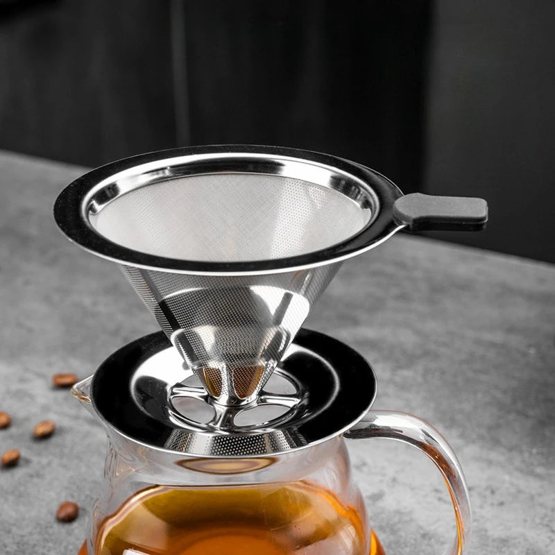 Filtro de café portátil de acero inoxidable reutilizable