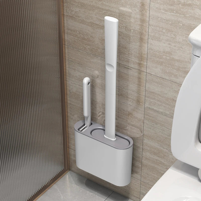 Cepillo de baño de silicona con soporte para colgar